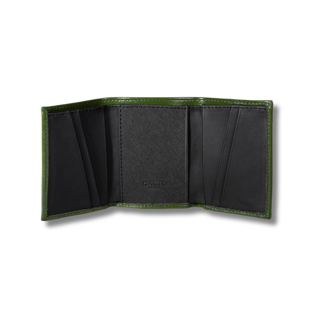 Billetera Trifold Verde